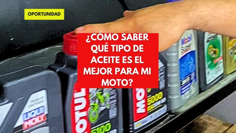 Gu&iacute;a Esencial para Elegir el Aceite Perfecto para tu Moto